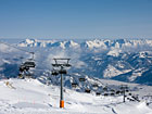 Ski lift in alps