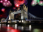 Новый год: лучшие фейерверки (ч.1) - Firework, Tower Bridge, London, UK