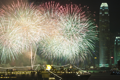 Новый год: лучшие фейерверки (ч.2) - Fireworks, Hong Kong, China